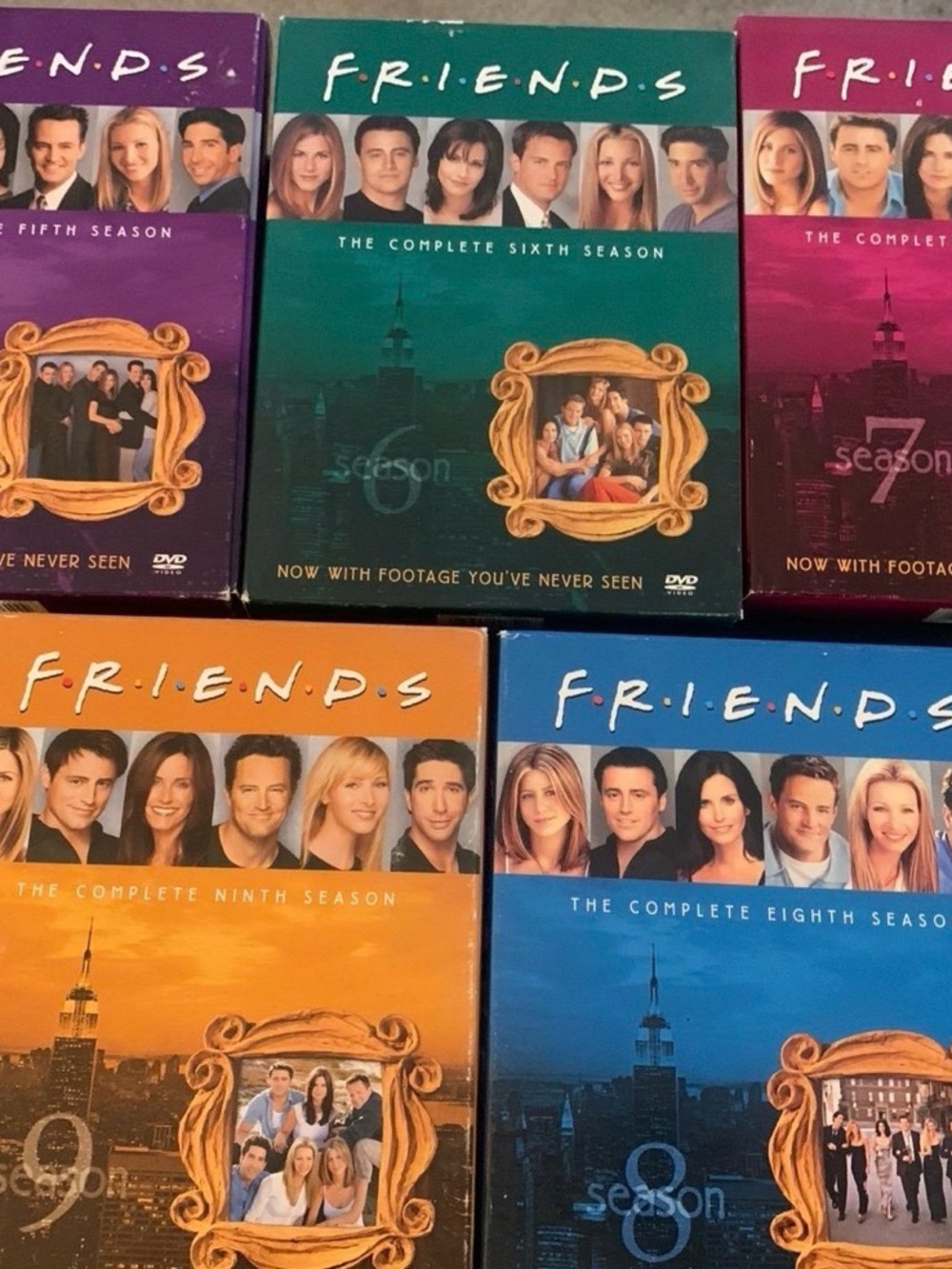 Friends The Complete 5th 6th 7th 8th & 9th Seasons DVD sets Tested (complete)
